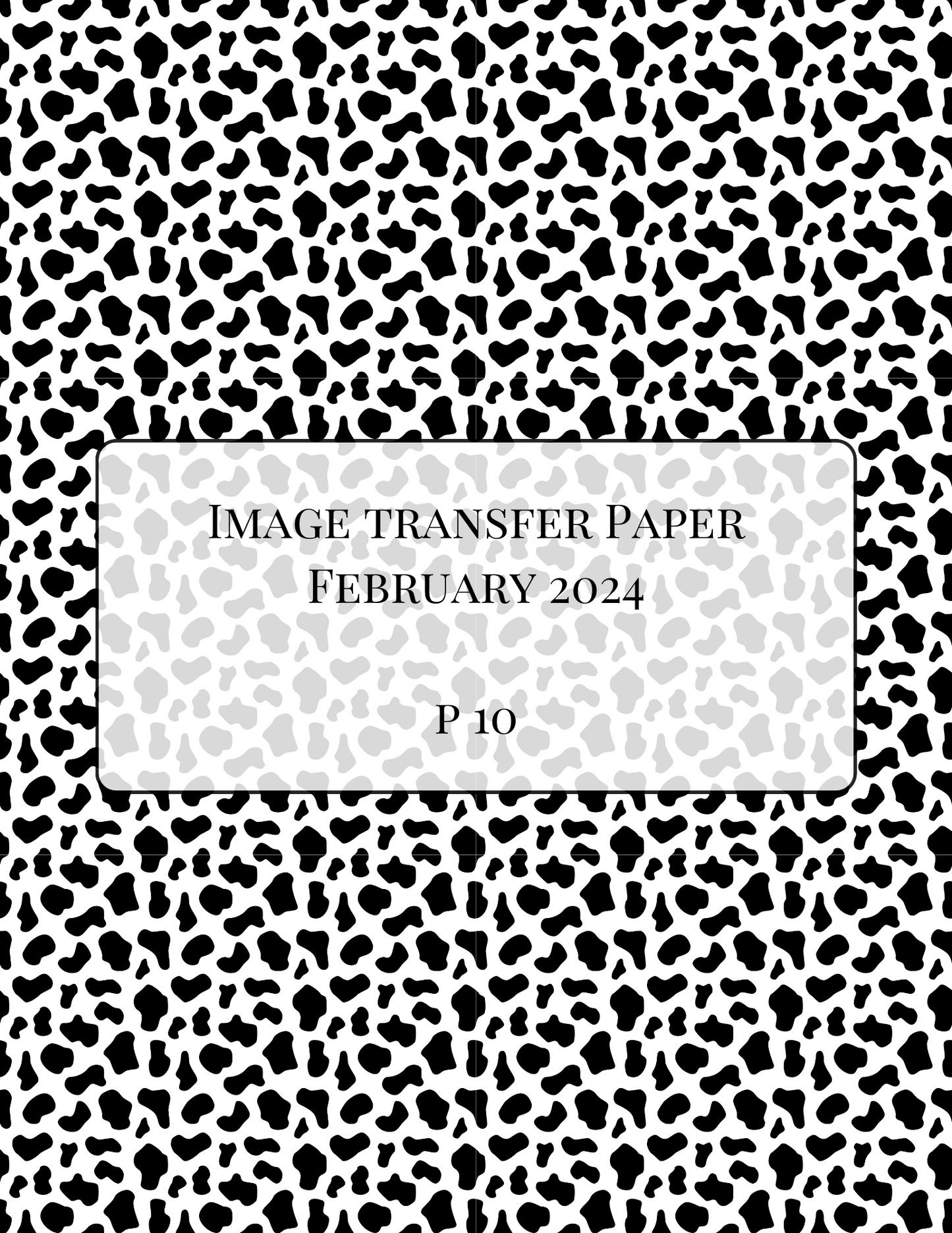 ITS-114 - IMAGE TRANSFER PAPER (P10)