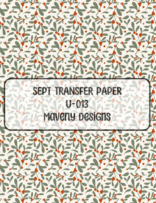 U-013 - September 2024 - Transfer Paper