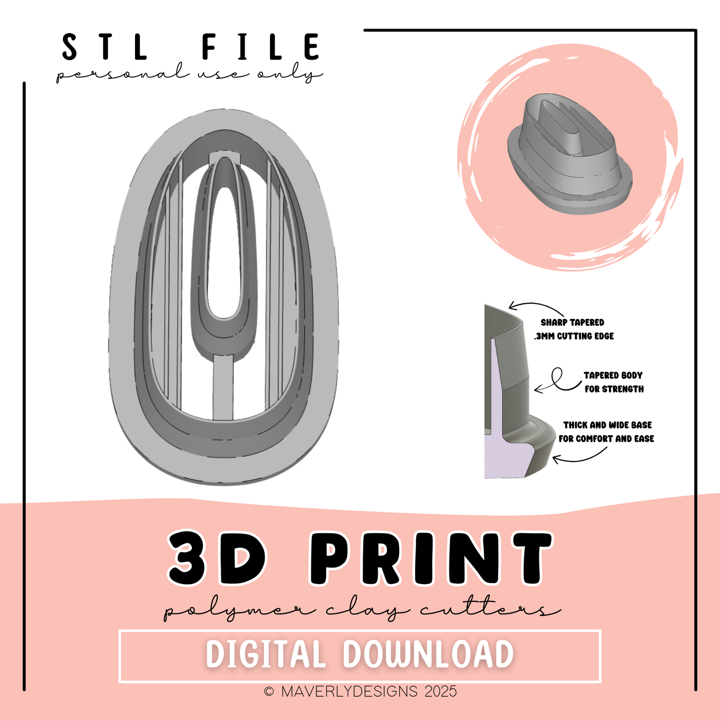 !Anya Digital Download - STL Polymer Clay Cutter - Print your own Clay Cutter - February 2026