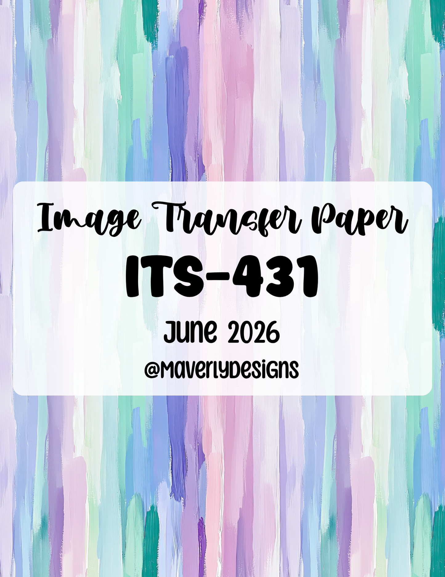 ITS-431 - Transfer Paper - June 2026 Launch