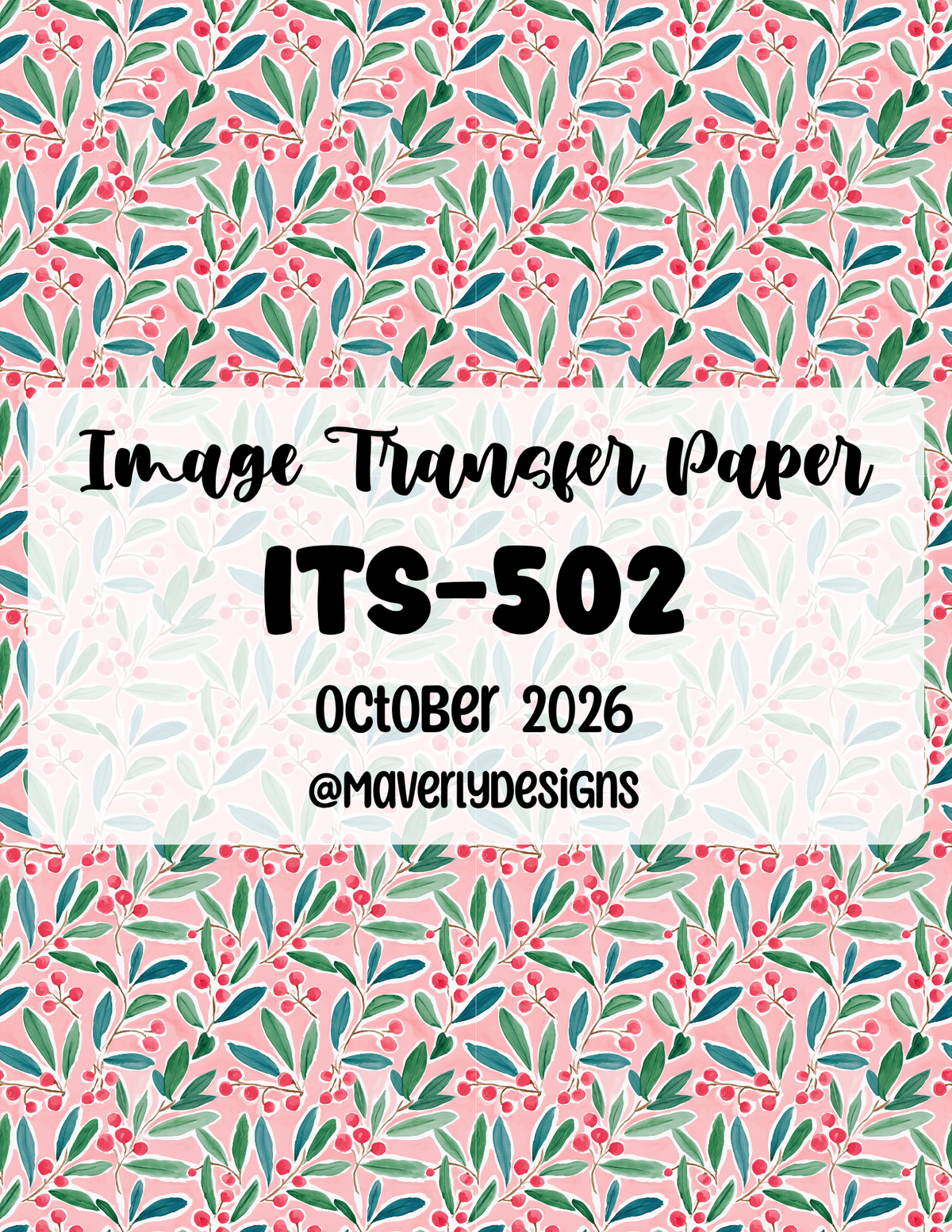 ITS-502 - Transfer Paper - October 2026 Launch