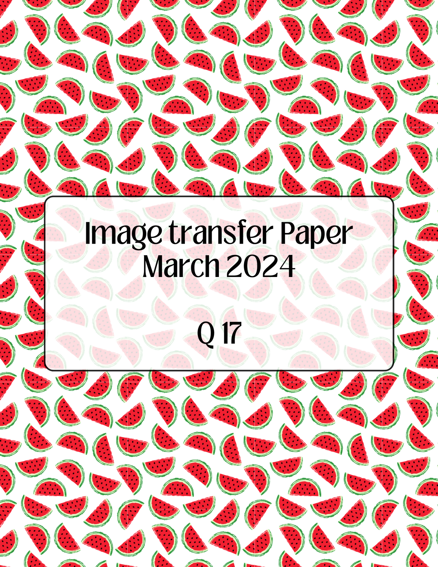 ITS-140 - IMAGE TRANSFER PAPER (Q17)