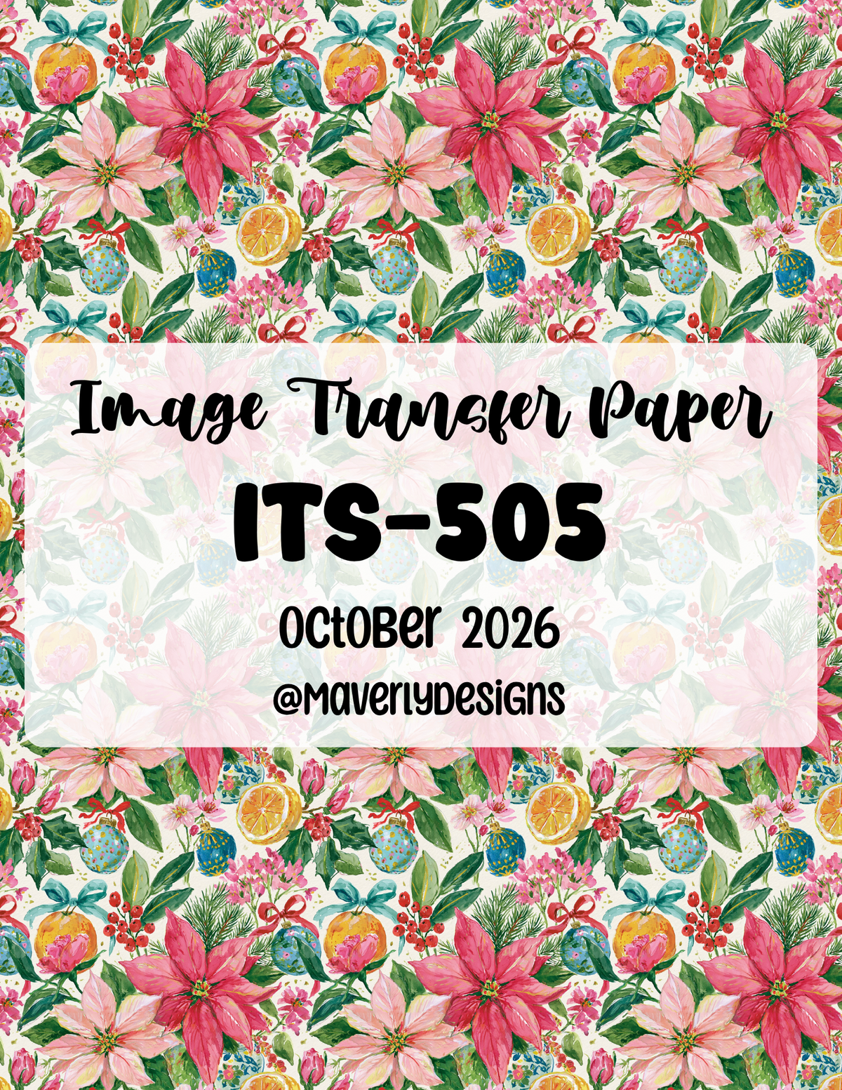 ITS-505 - Transfer Paper - October 2026 Launch