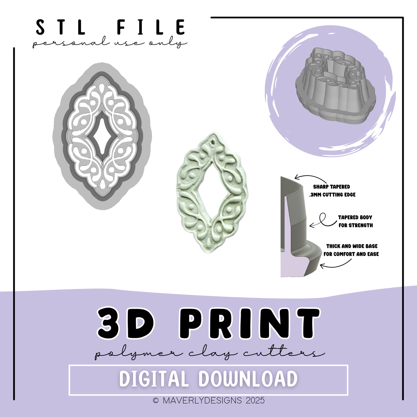 Sydney Imprint Window - Digital Download - STL Polymer Clay Cutter - Print your own Clay Cutter - 2026