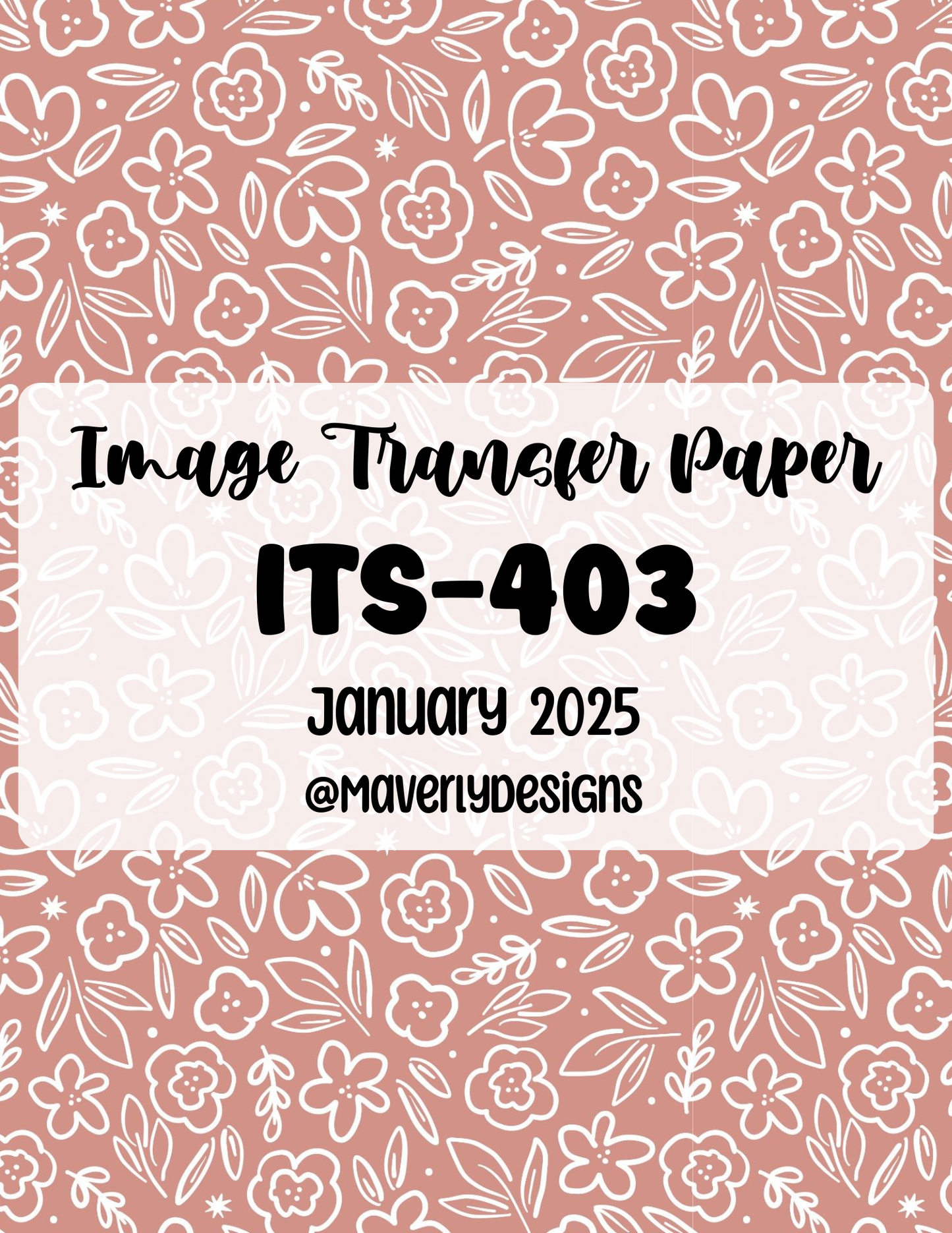 ITS-403 - Transfer Paper - January 2026 Launch