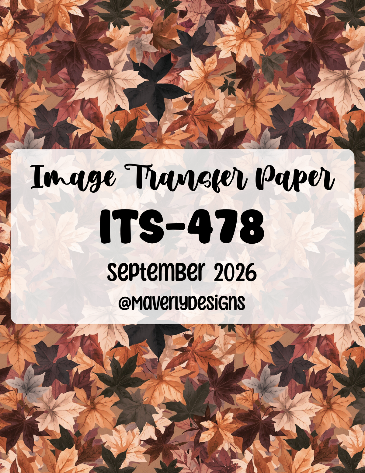 ITS-478 - Transfer Paper - September 2026 Launch