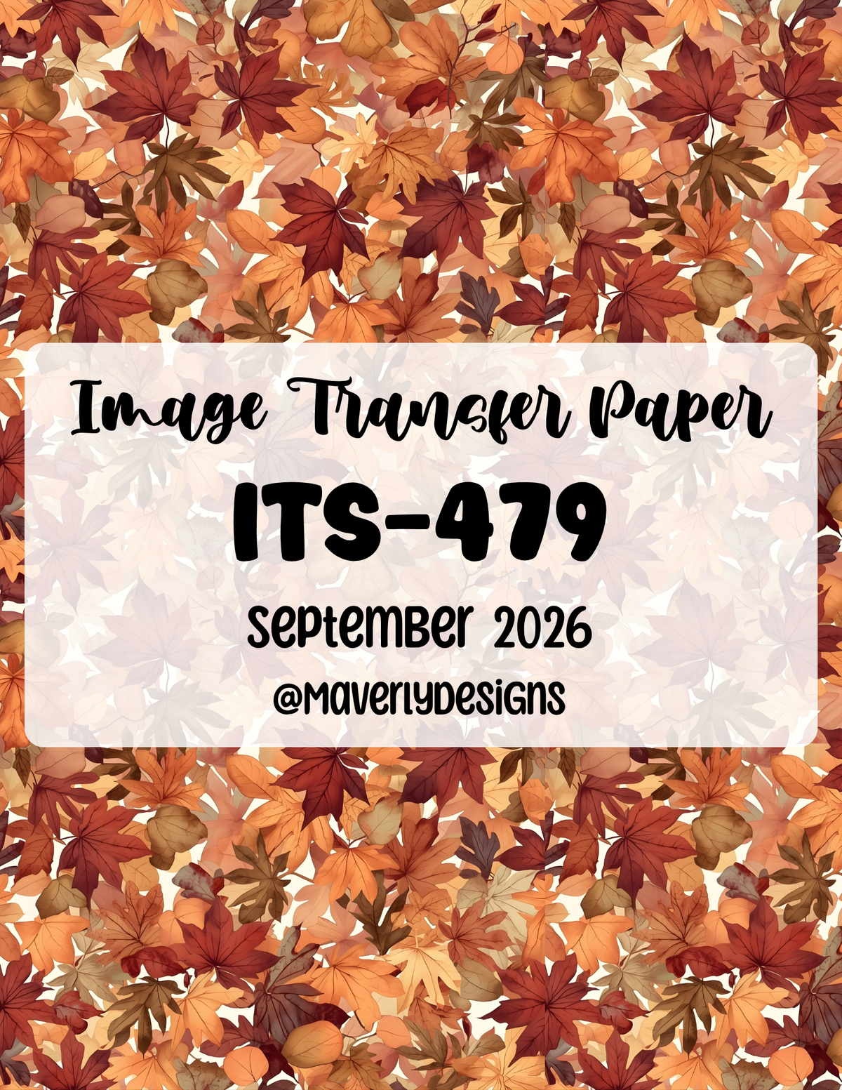 ITS-479 - Transfer Paper - September 2026 Launch