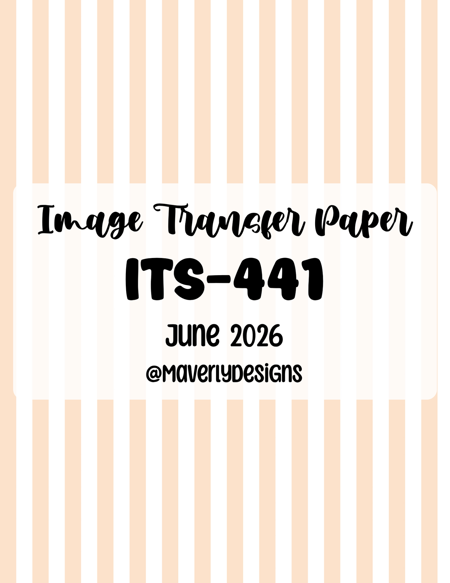 ITS-441 - Transfer Paper - June 2026 Launch
