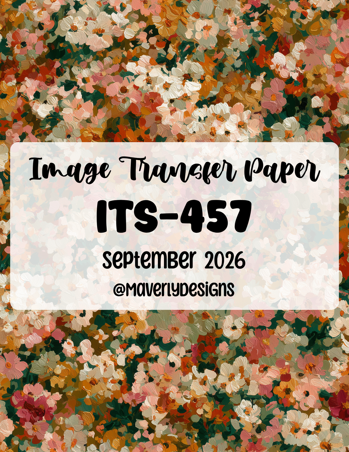 ITS-457 - Transfer Paper - September 2026 Launch