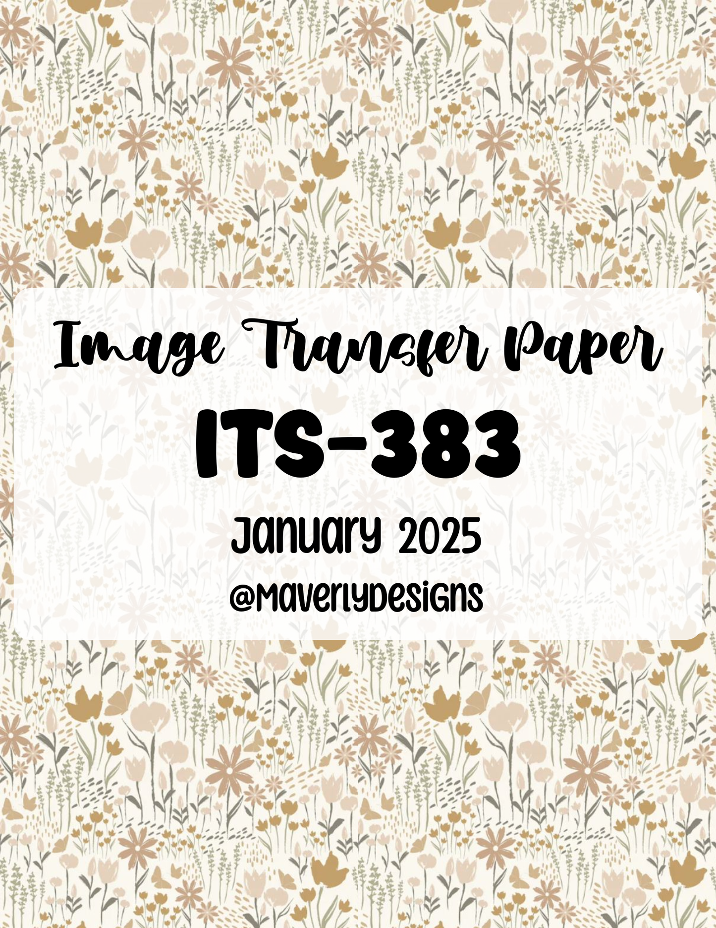 ITS-383 - Transfer Paper - January 2026 Launch