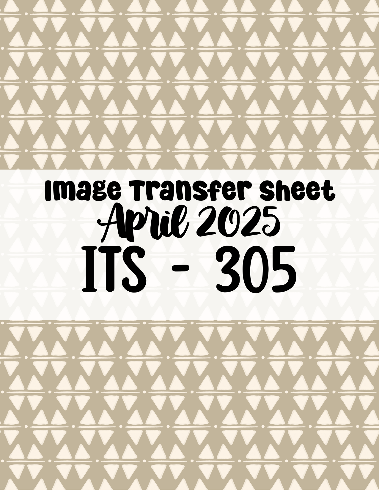 ITS-305- Transfer Paper - April 2025 Launch
