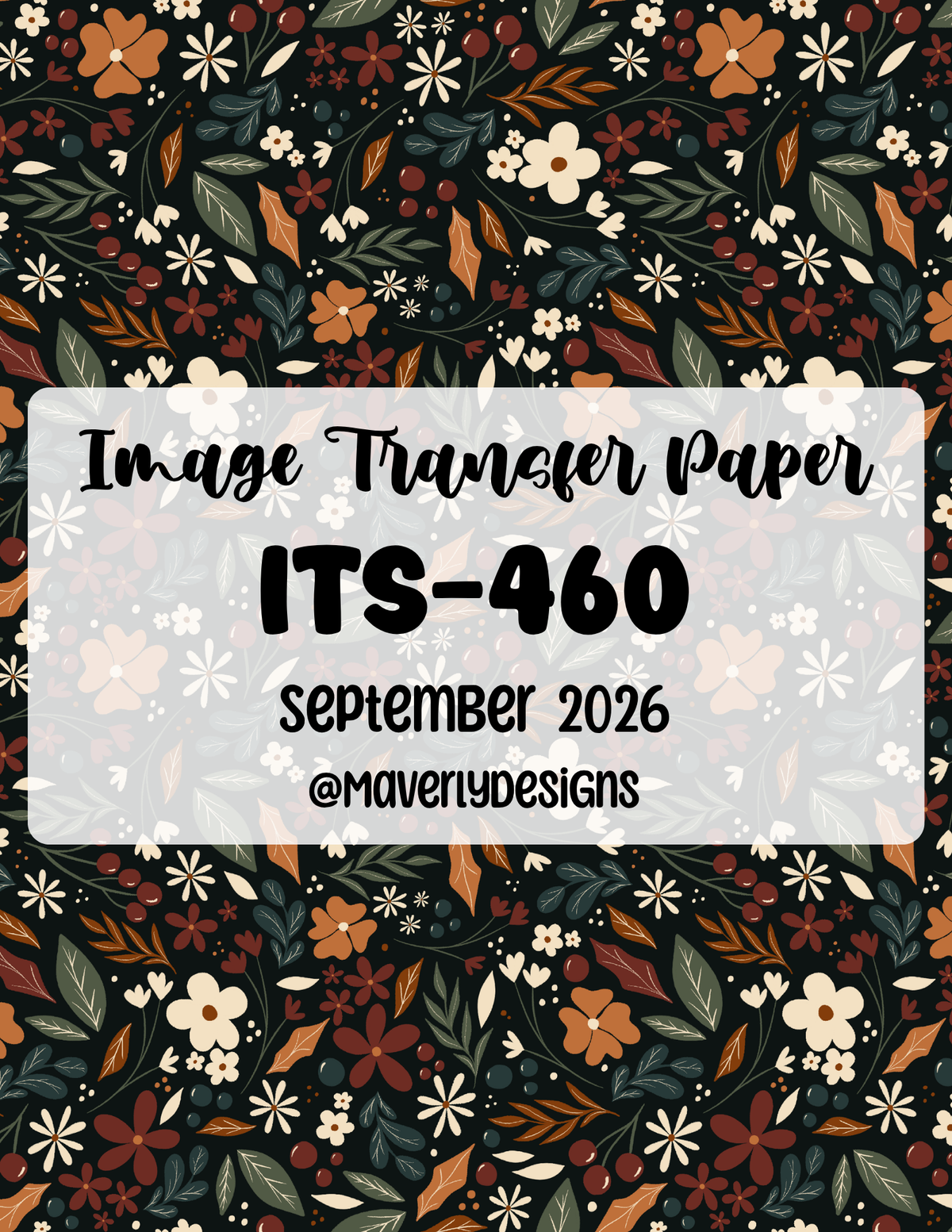 ITS-460- Transfer Paper - September 2026 Launch