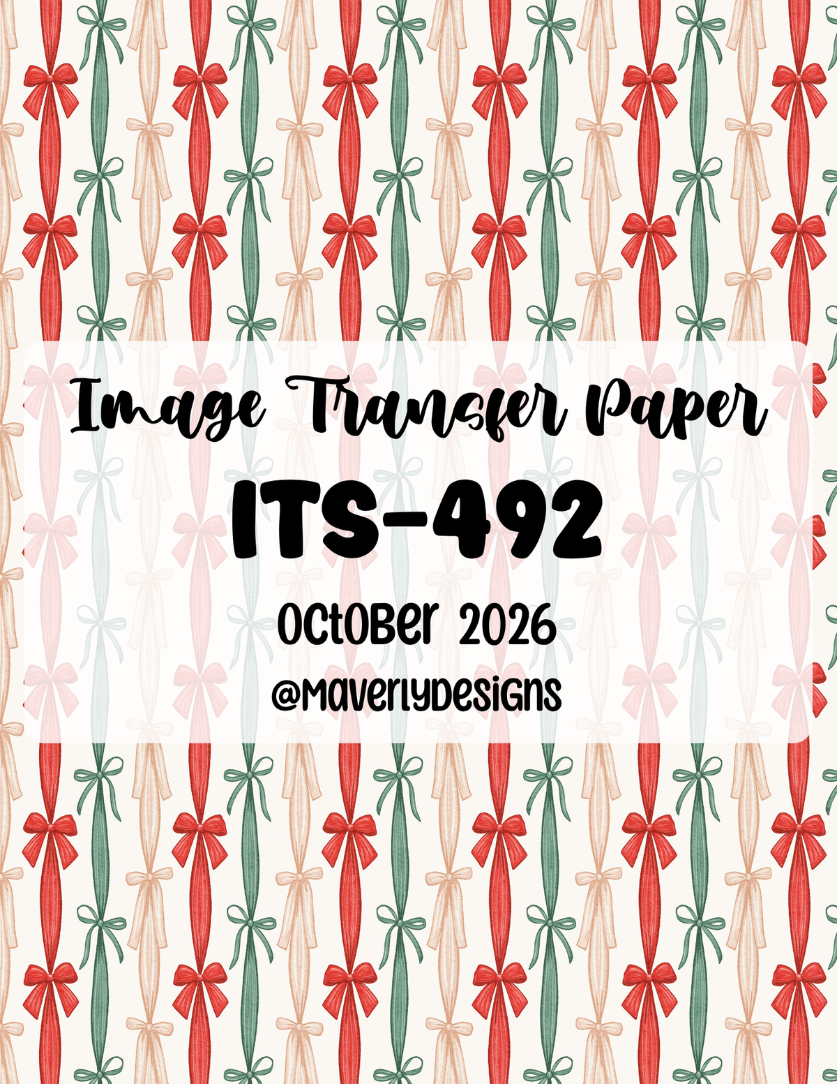 ITS-492 - Transfer Paper - October 2026 Launch