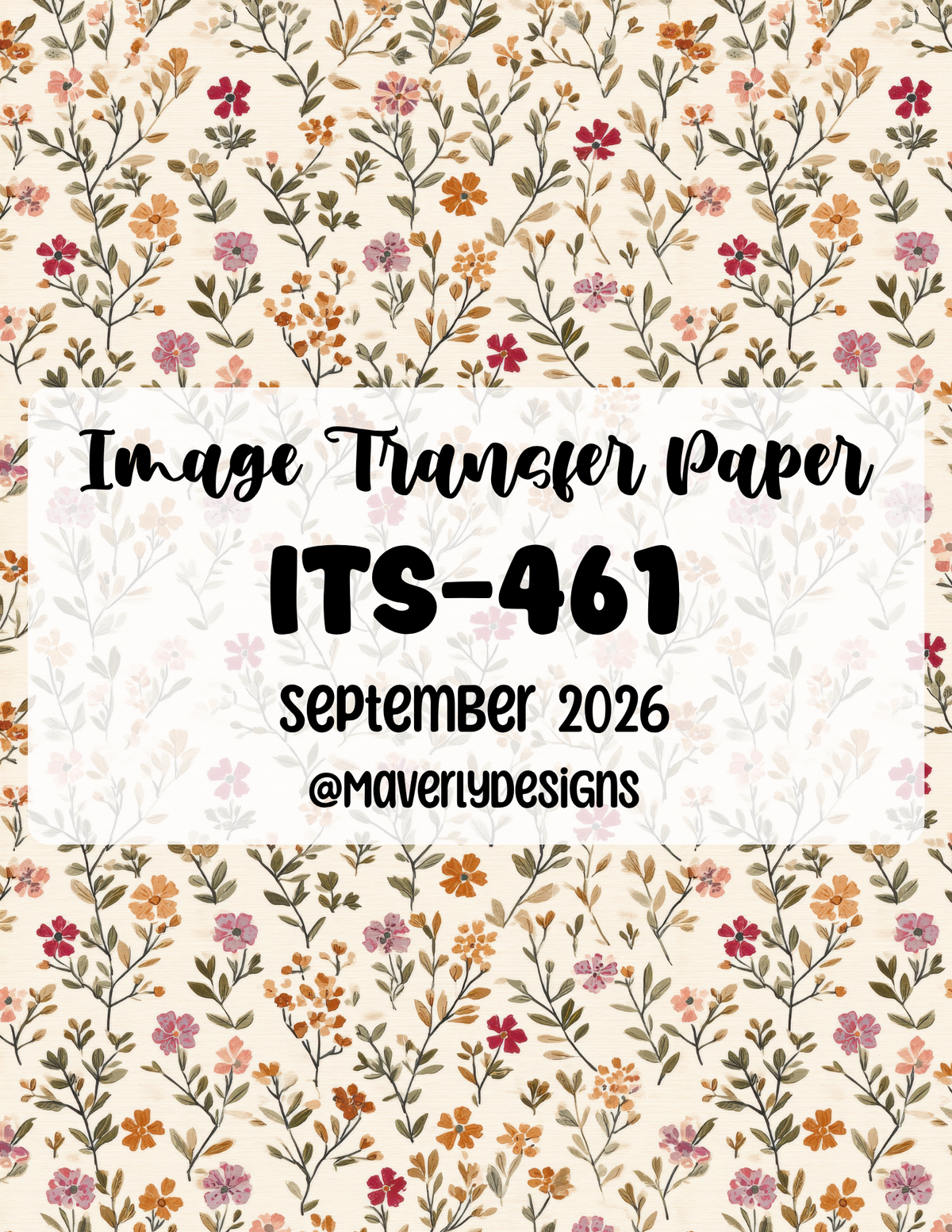 ITS-461- Transfer Paper - September 2026 Launch