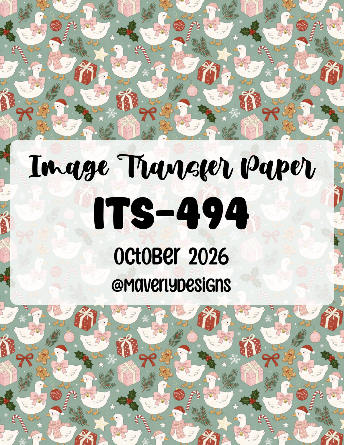 ITS-494 - Transfer Paper - October 2026 Launch