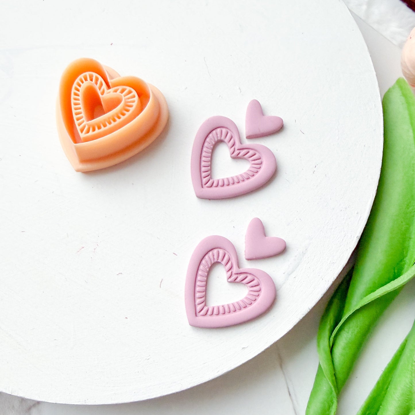 Double Inside Lined Heart Window Clay Cutter - December 2025 Launch