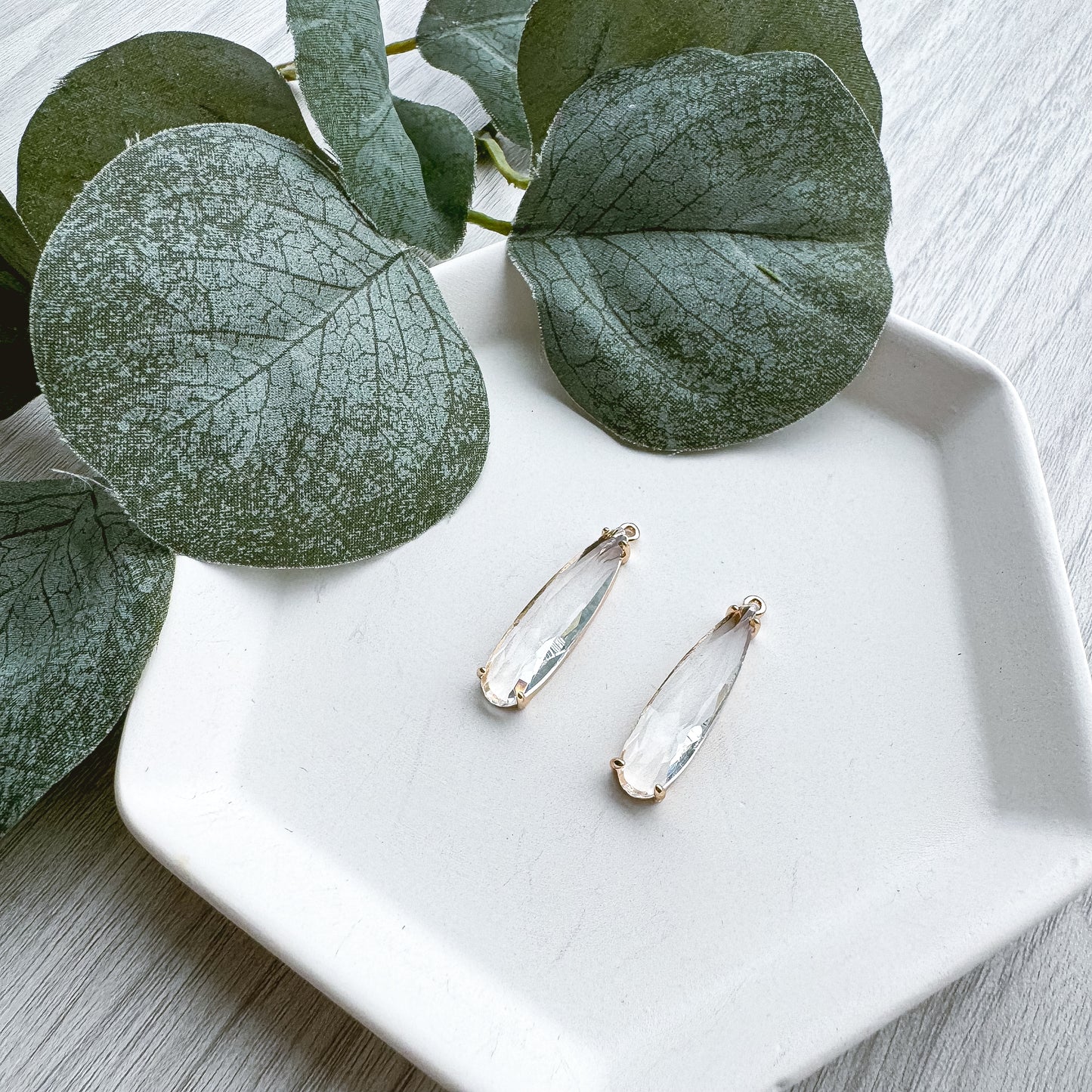 Long CZ Charm 002  - 10 PIECES