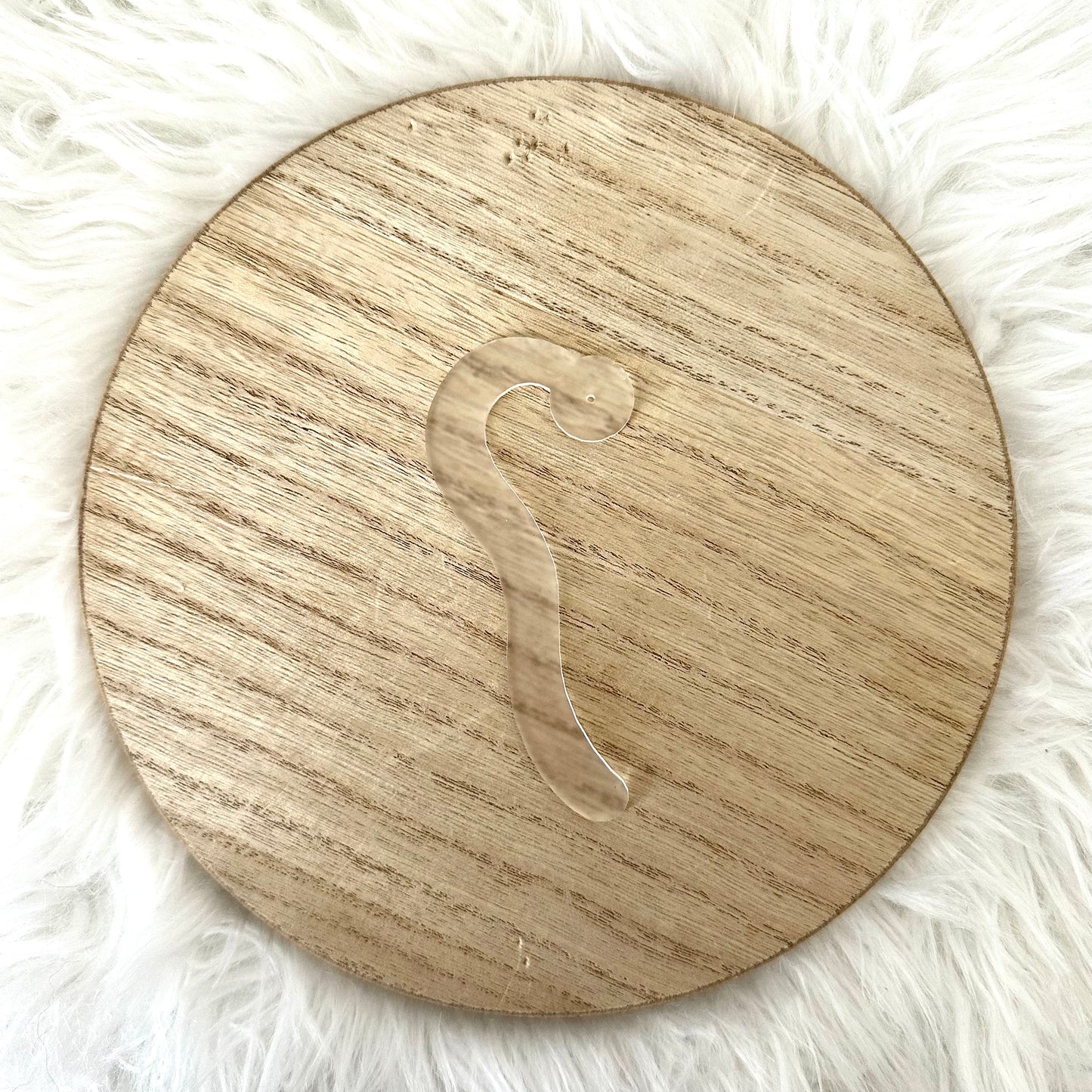 Curvy Earring Display Stick - Acrylic - 1 Piece