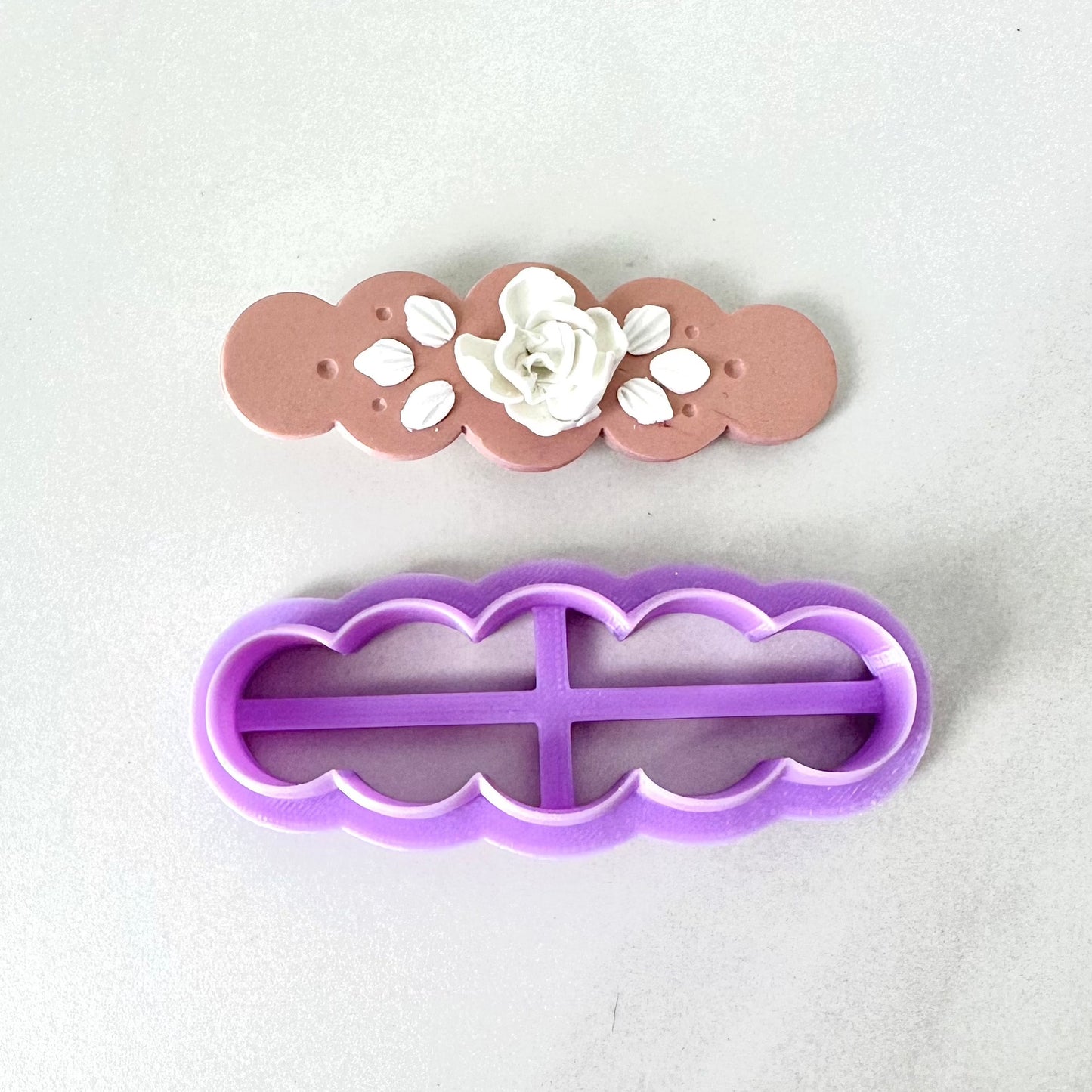 Scalloped Oval - BC06 & BC07 - Barrette Cutters - 91523