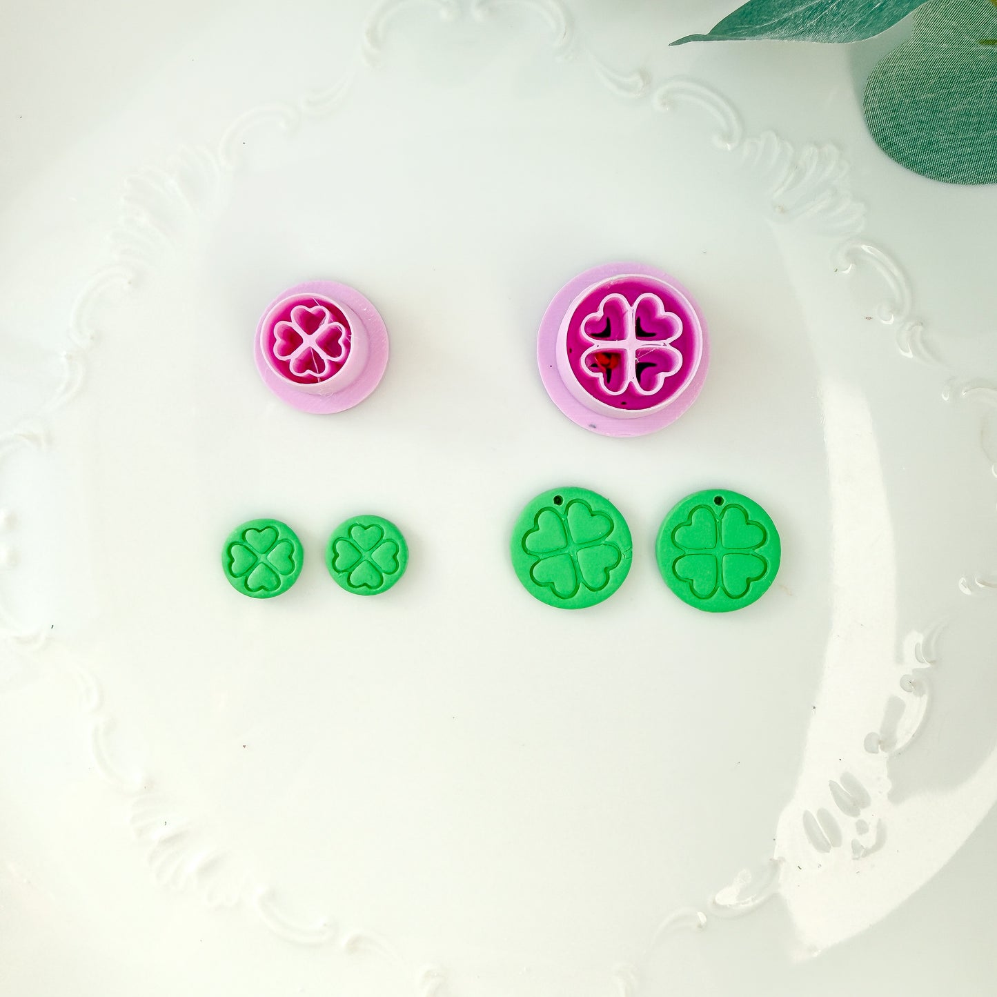 Shamrock Circle Imprint Clay Cutter - January 2026 Launch