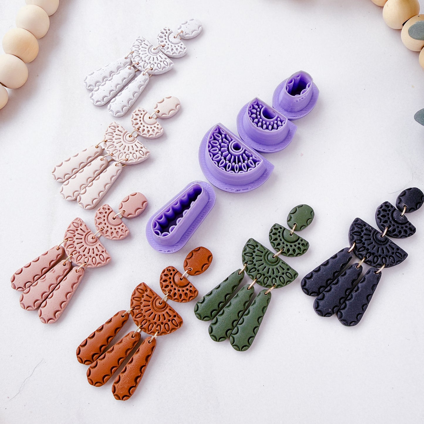 Giselle Dangle Set - 4 Pieces - Clay Cutter - February 2026 Launch