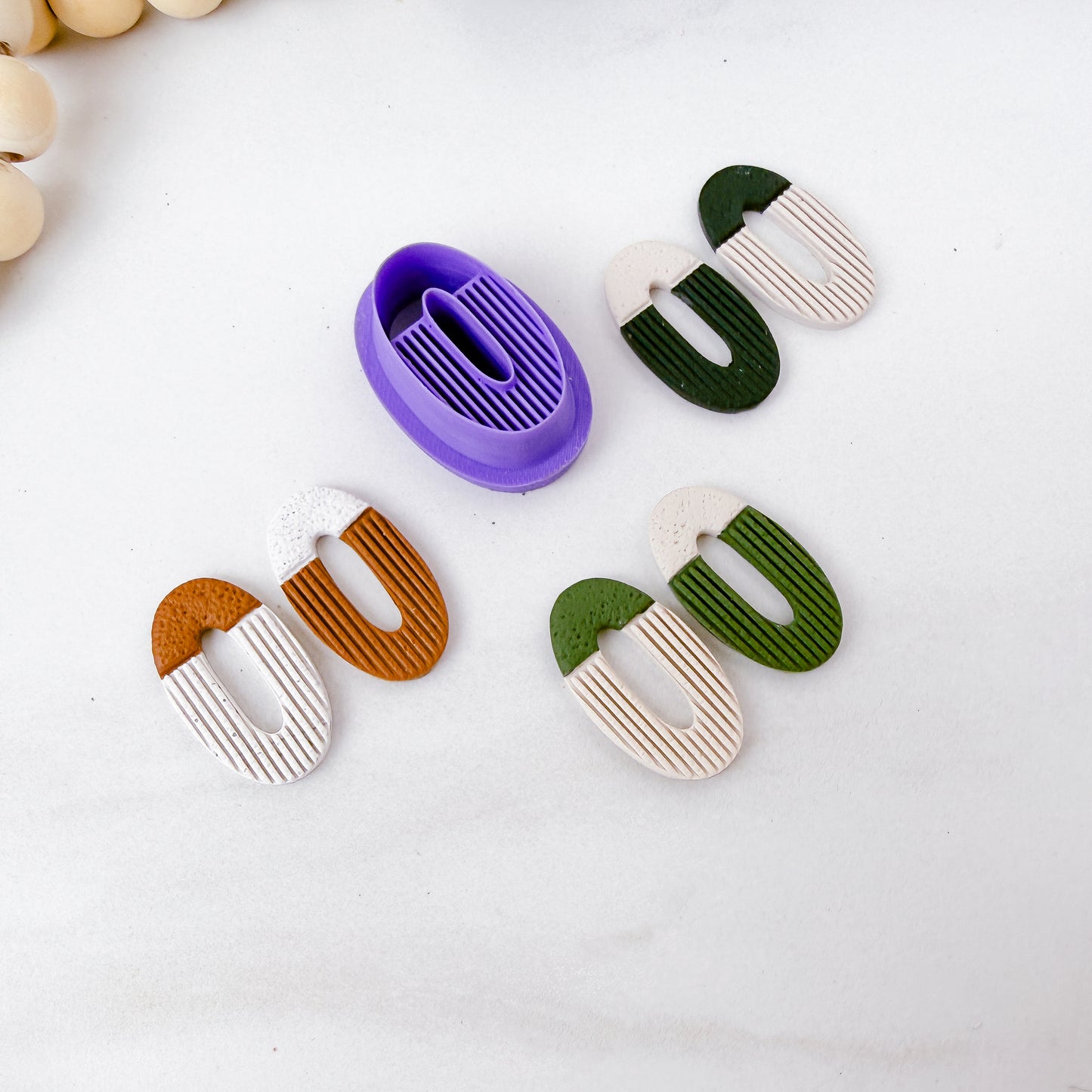 Geometric Line Oval Window Clay Cutter - February 2026 Launch