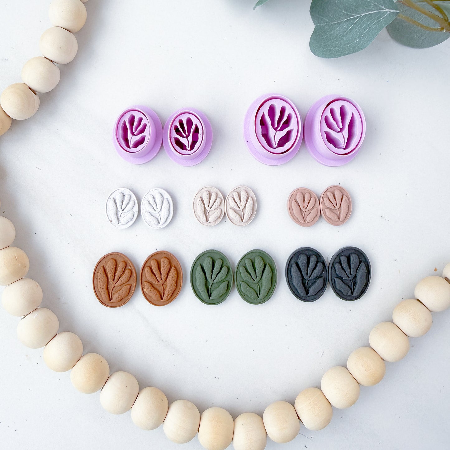 Embossed Matisse Flower Oval Clay Cutter - February 2026 Launch