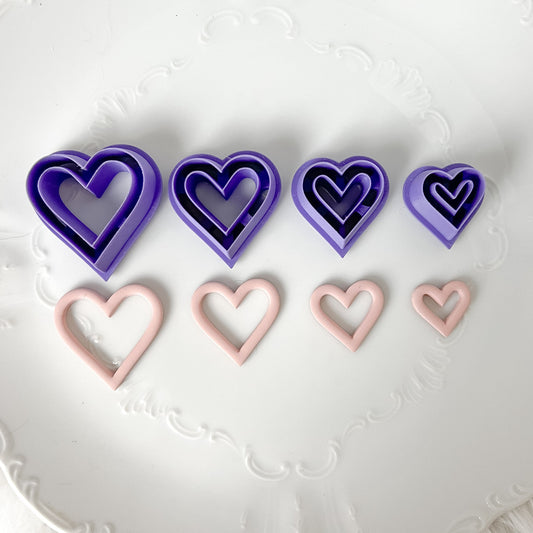 Heart Cut Outline Clay Cutter  - December 2023