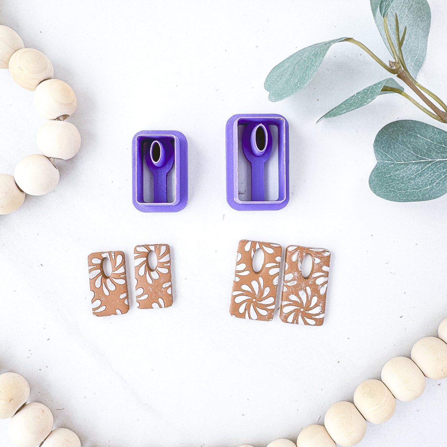 Rectangle Thin Hoop/CJR Dangle Clay Cutter - February 2026 Launch