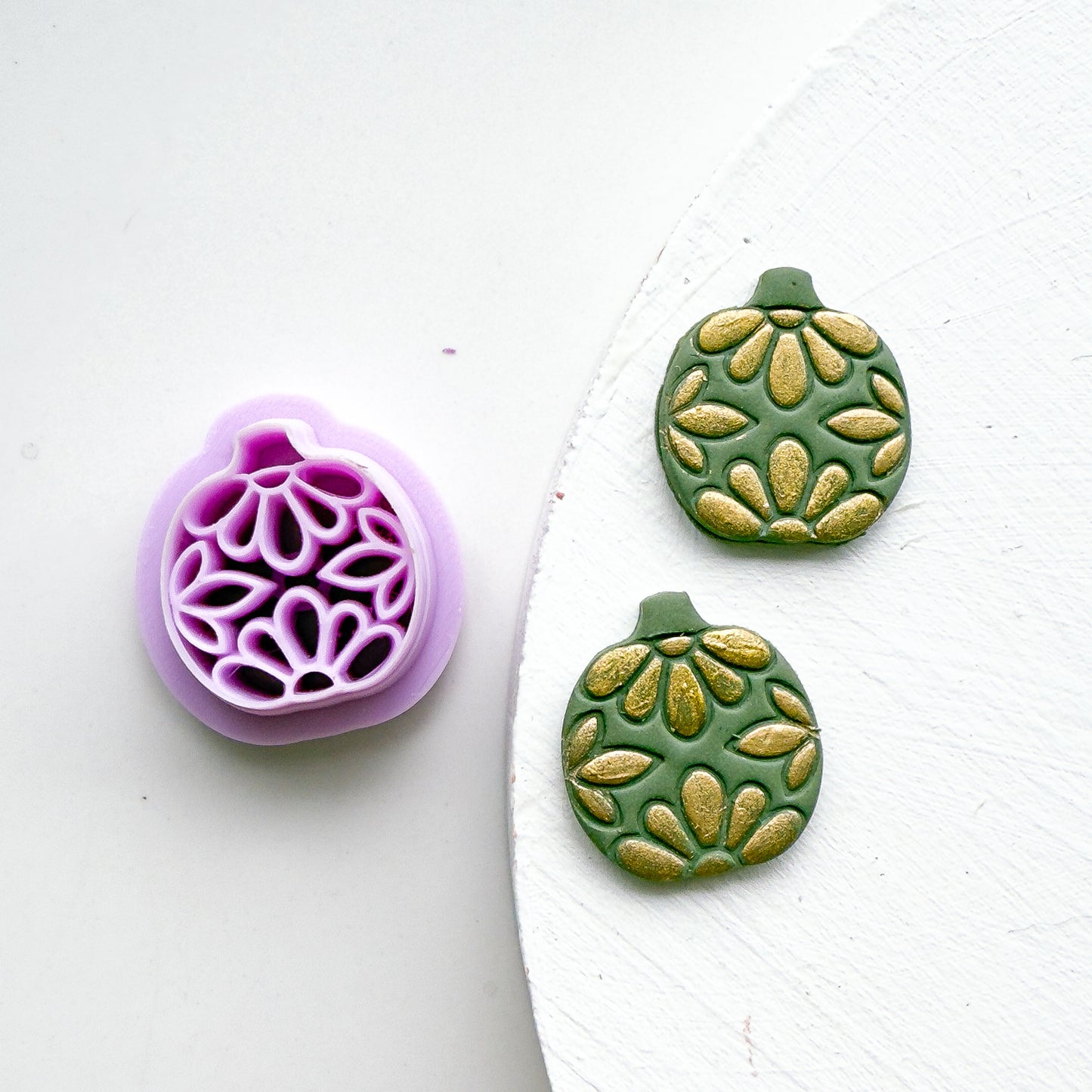 Flower Imprint Pumpkin Clay Cutter - July 2025 Launch