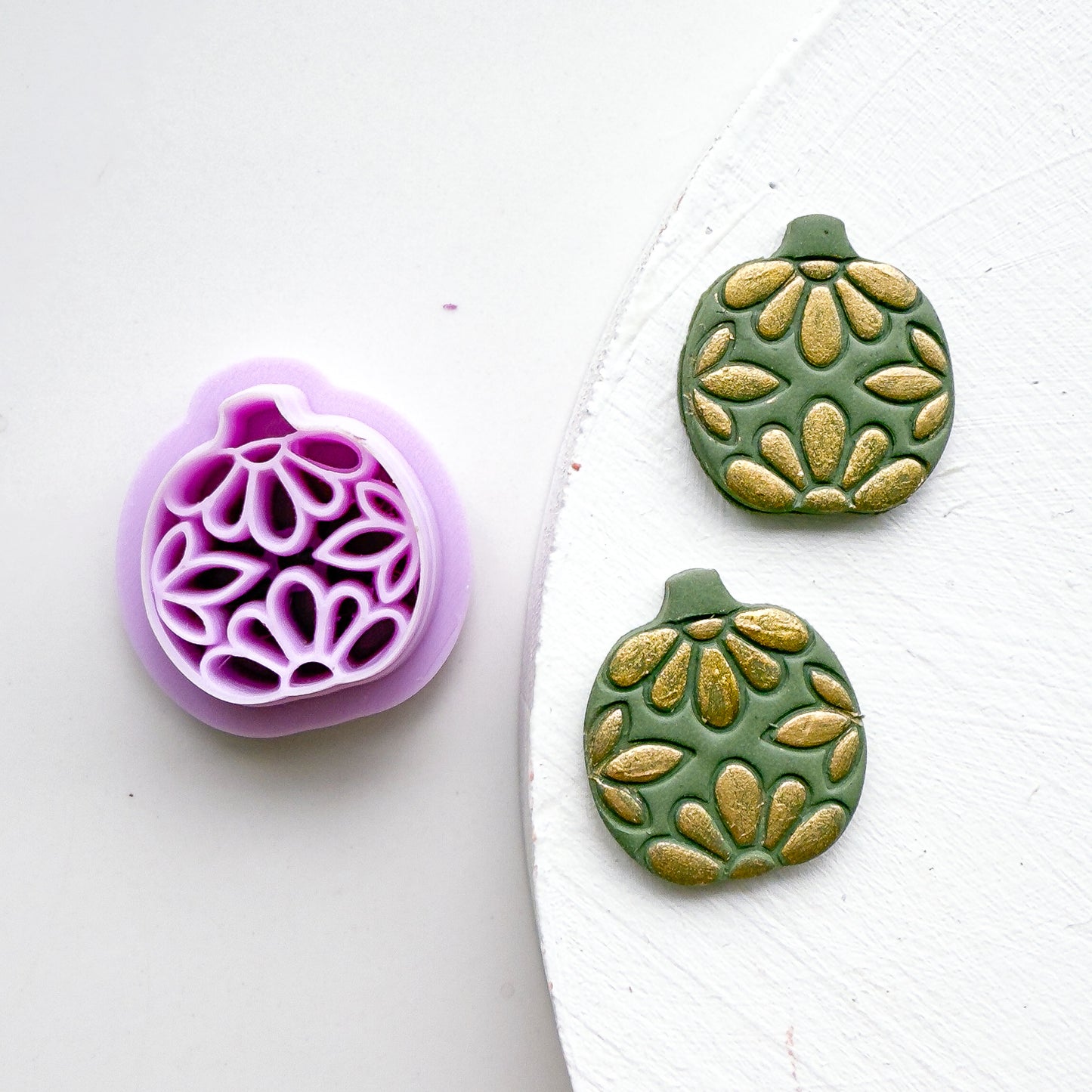 Flower Imprint Pumpkin Clay Cutter - July 2025 Launch