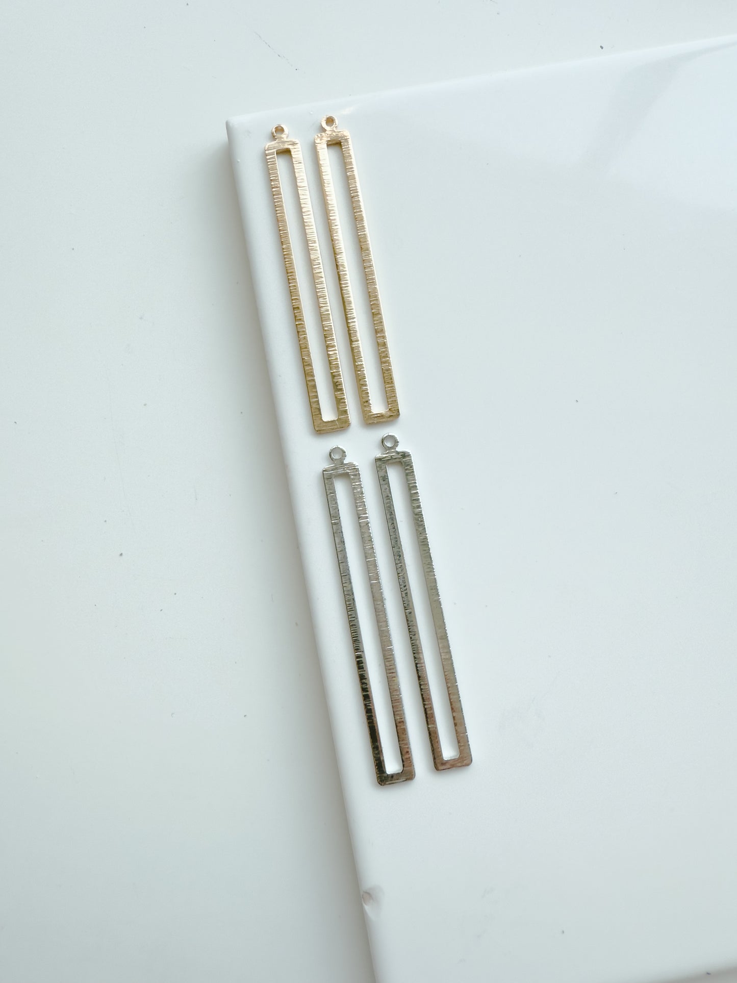 53mm*6mm Thin Rectangle Bezel Charm (10 PIECES) - September 2025 Launch