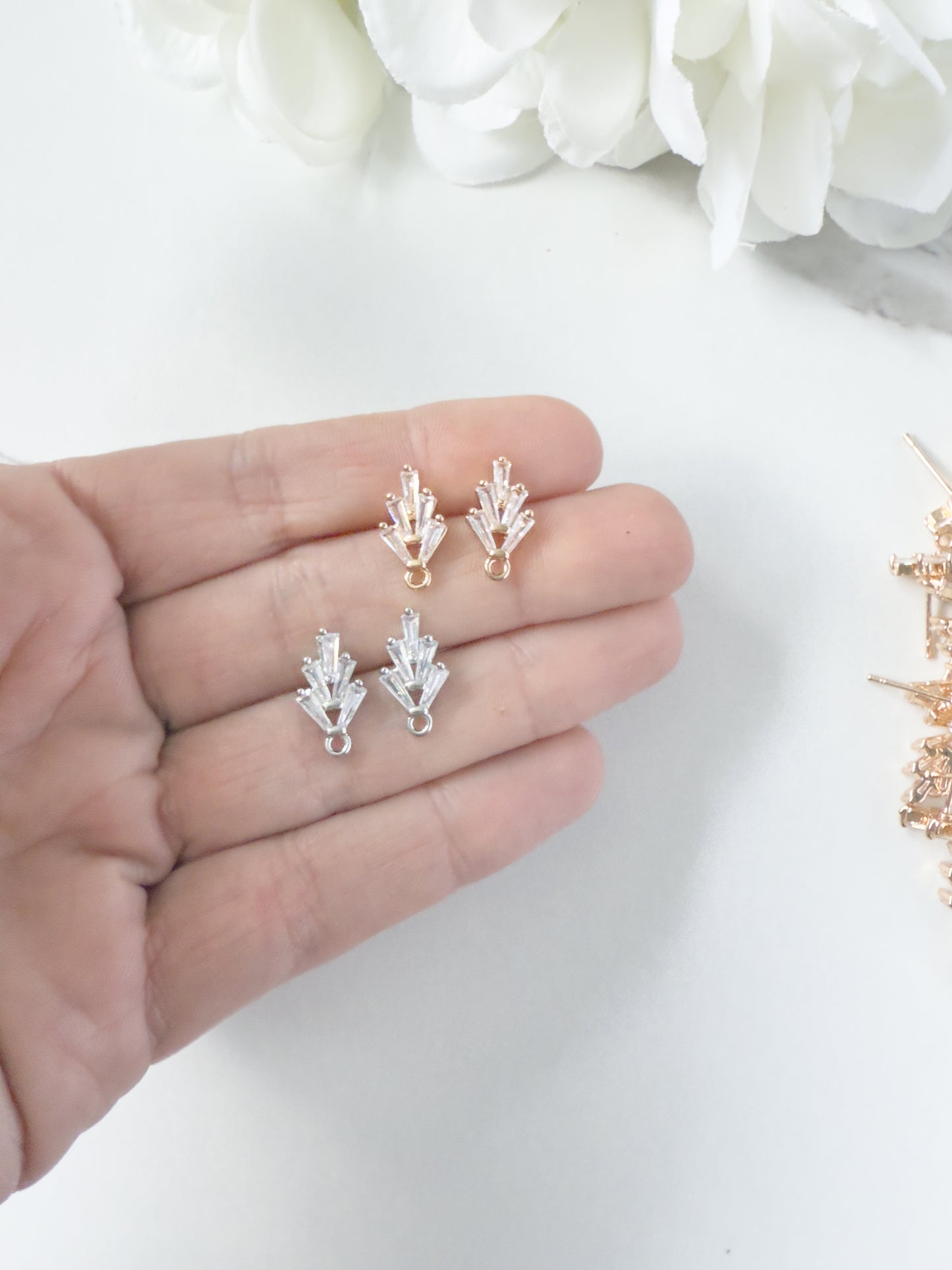 Antique CZ Stud Finding - 10 PIECES - September 2025 Launch
