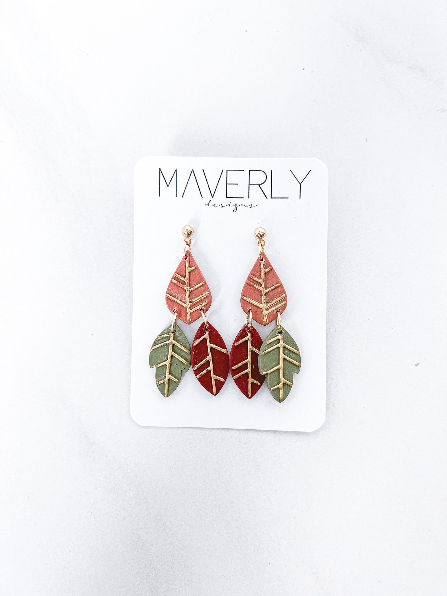 Geo Leaves Clay Cutter Set - 3 Cutters - August Launch