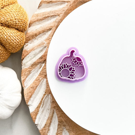 Sunflower Pumpkin Clay Cutter - August Launch