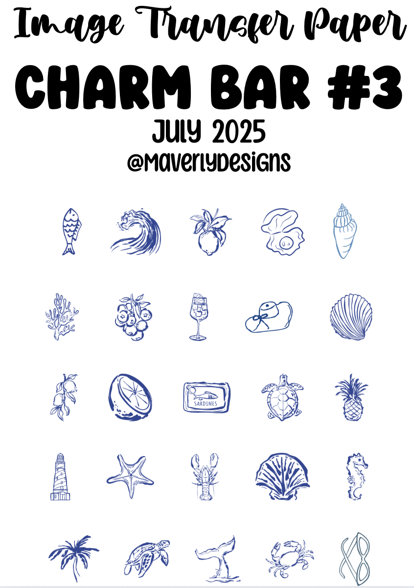 CHARM BAR #3 - Transfer Paper - July 2025 Launch