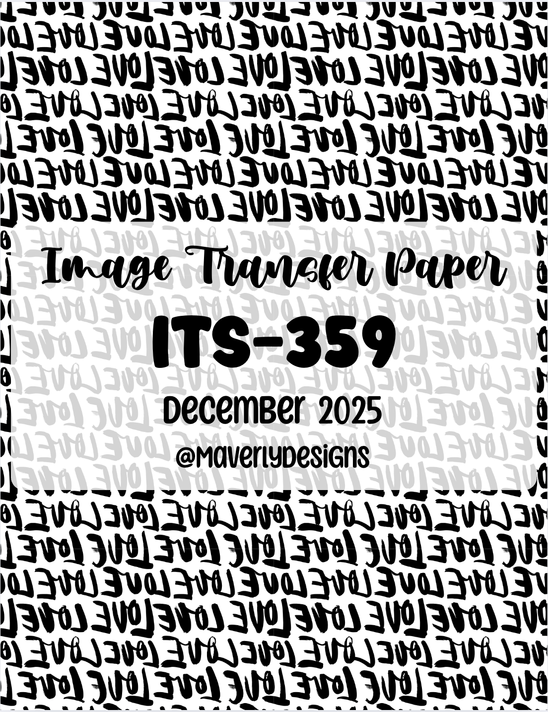 ITS-359 - Transfer Paper - December 2025 Launch