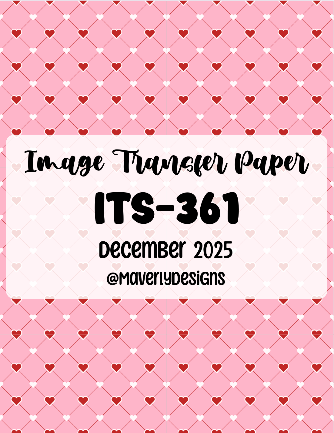 ITS-361 - Transfer Paper - December 2025 Launch