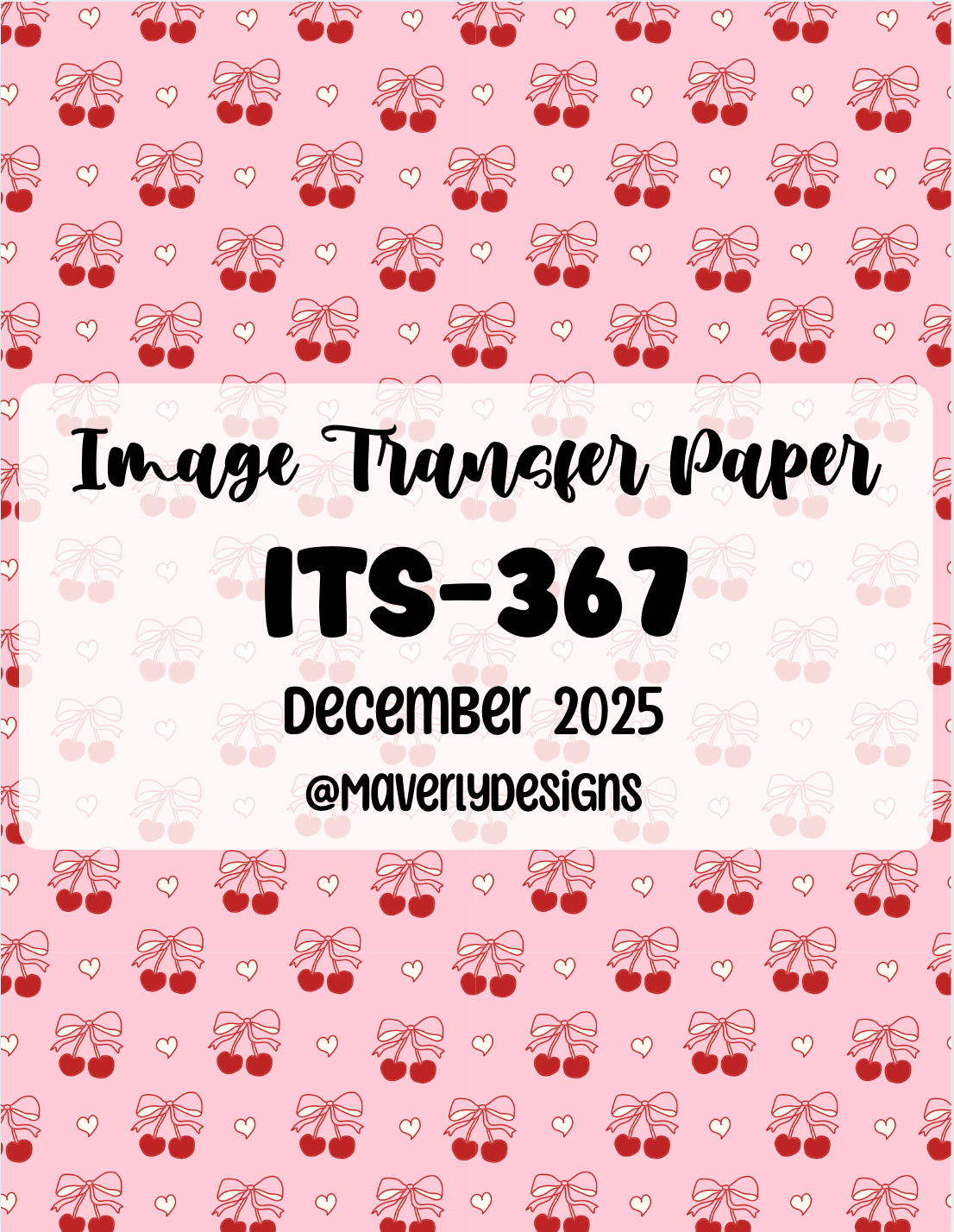 ITS-367 - Transfer Paper - December 2025 Launch
