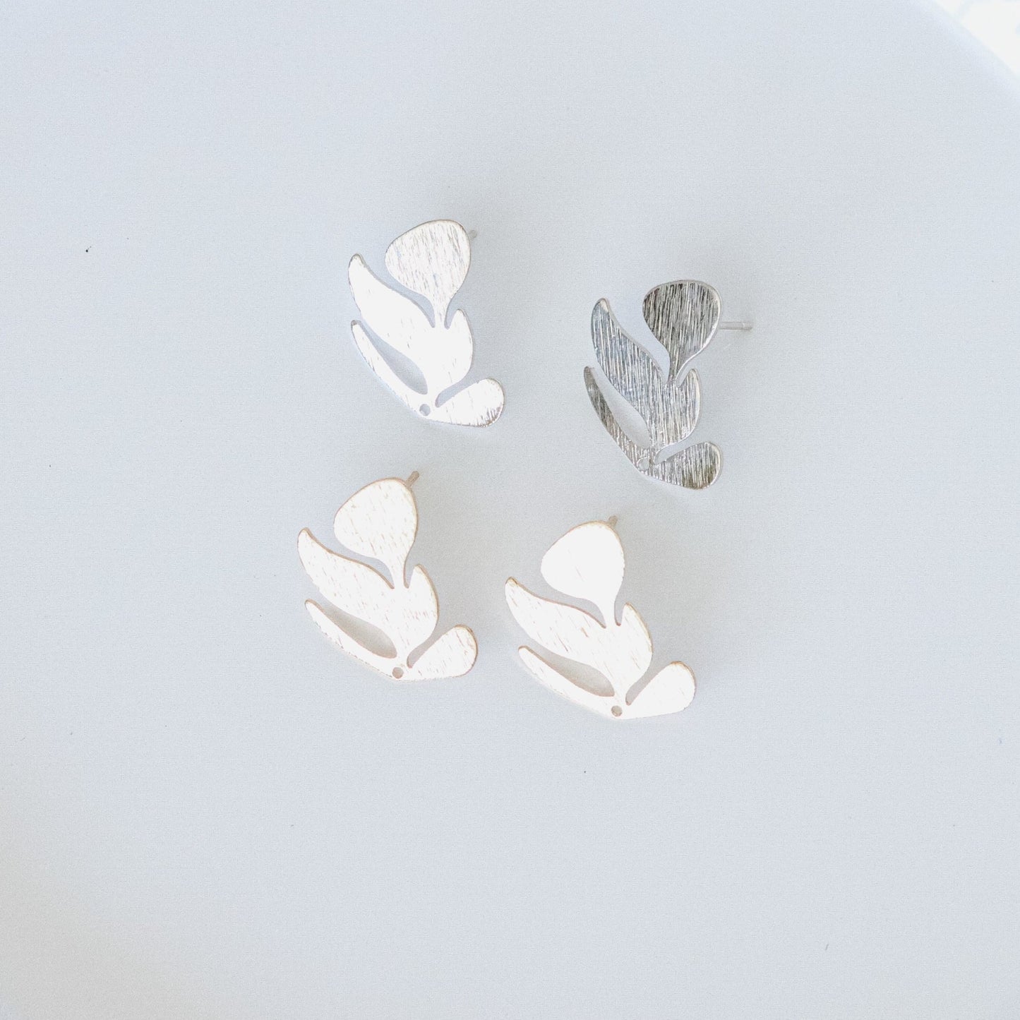 Boho Leaf Gold Silver Stud Finding 1.JPG