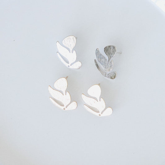 Boho Leaf Gold Silver Stud Finding 1.JPG