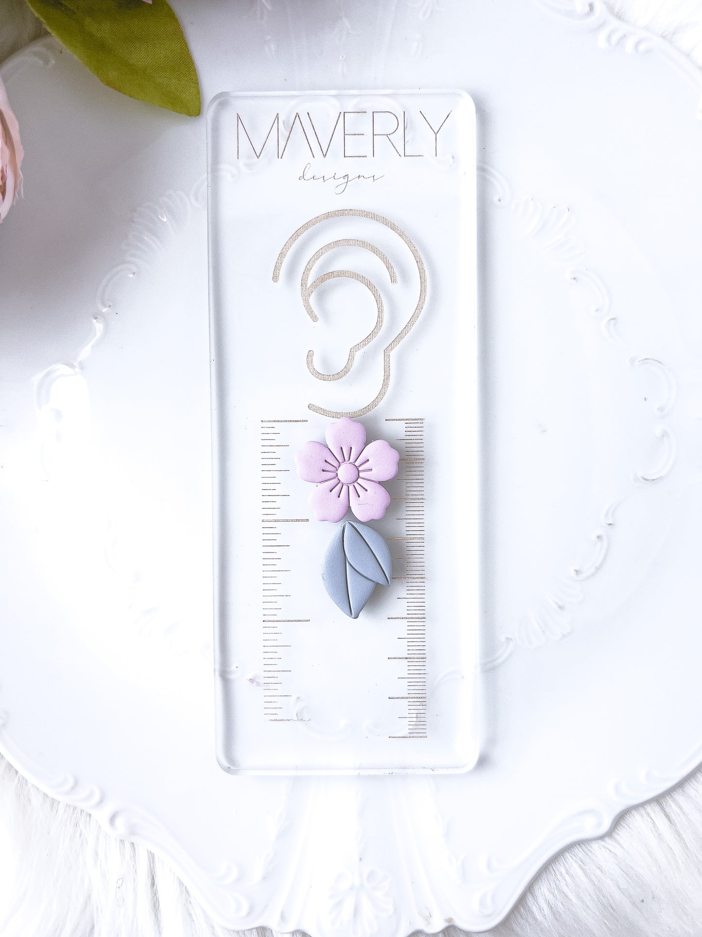Flower and Leaf Dangle Set - February Launch