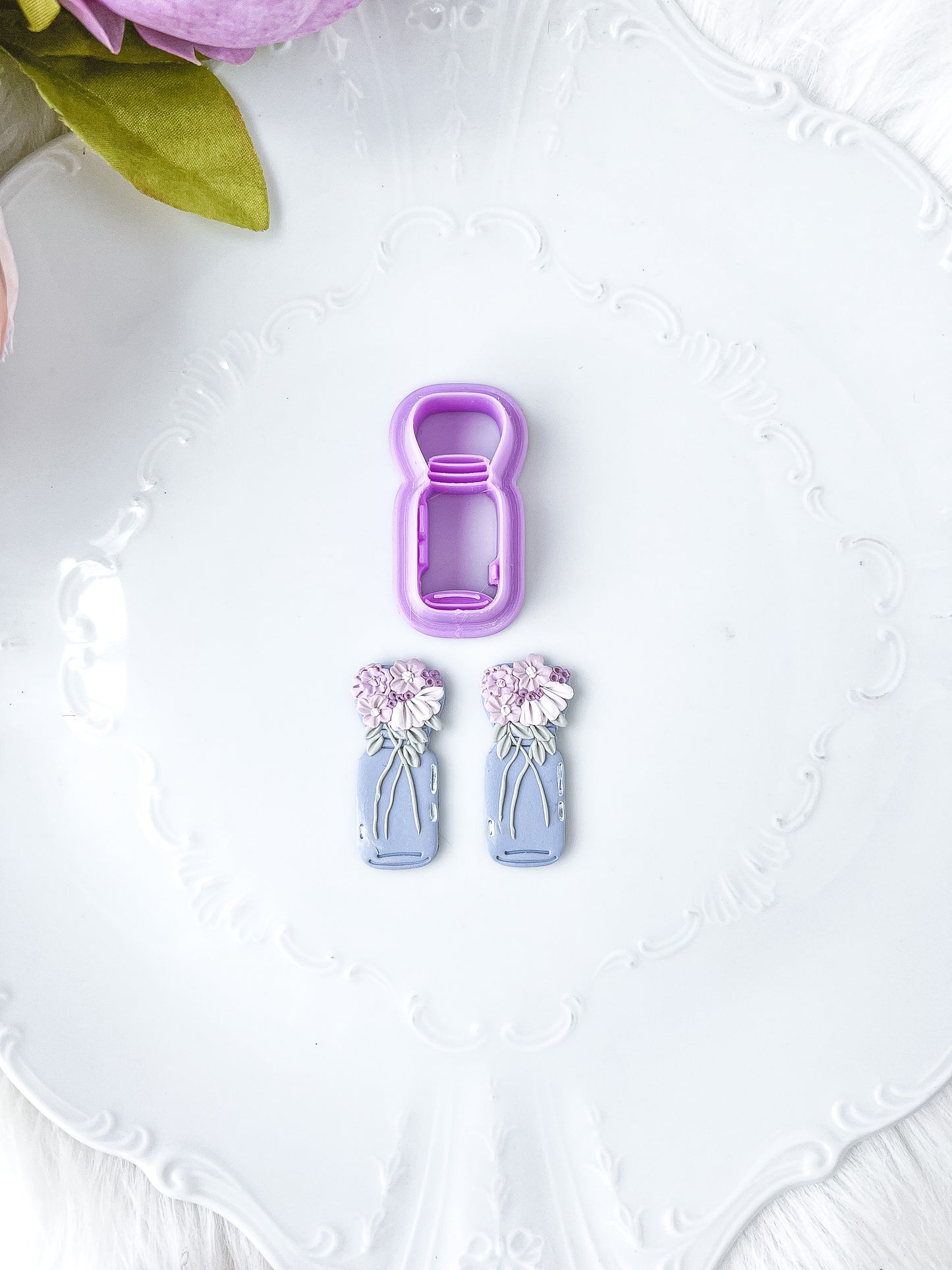 Mason Jar Imprint Cutter with Floral Support - February Launch