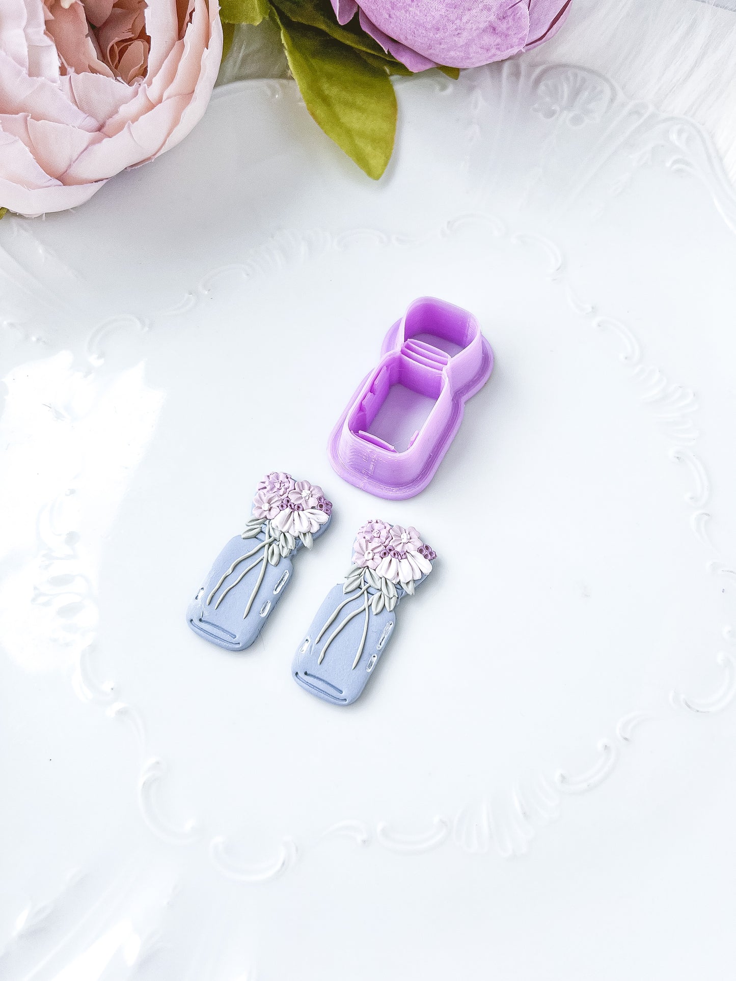 Mason Jar Imprint Cutter with Floral Support - February Launch