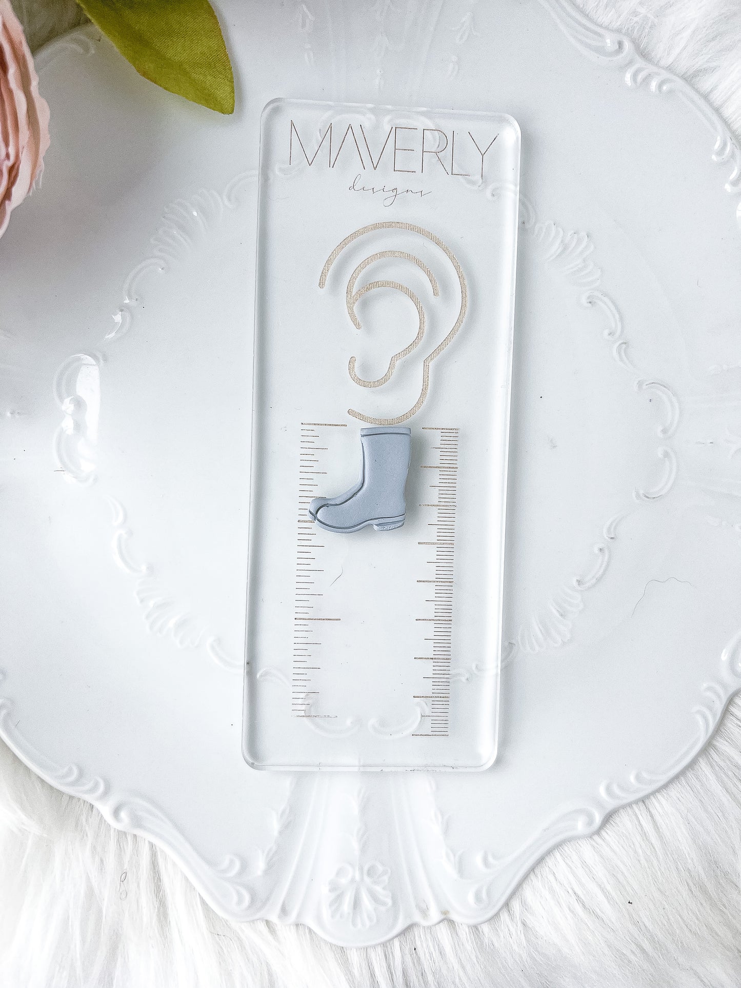 Rain Boot Imprint Cutter with Floral Support- February Launch