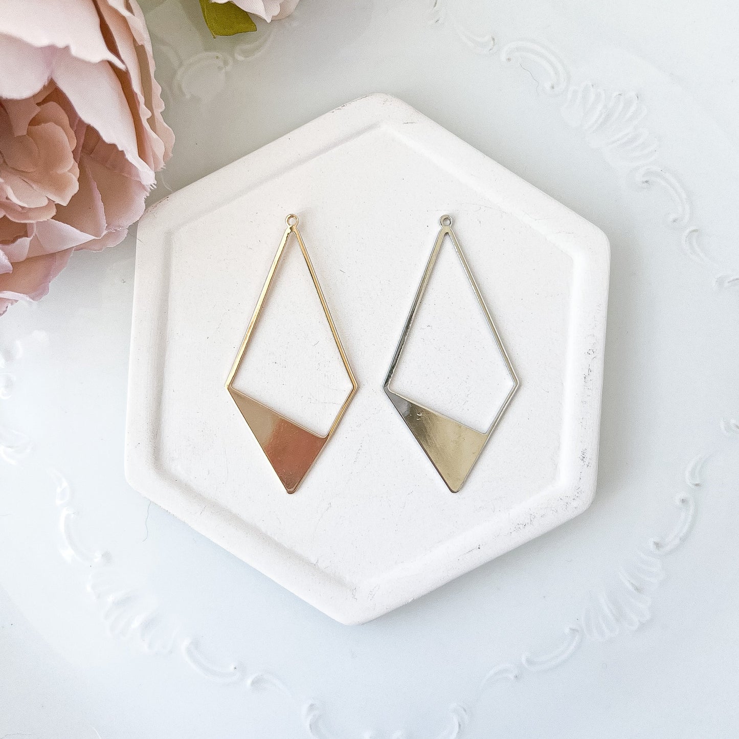 Diamond Slice Bezel Charm (10 PIECES) - February Launch