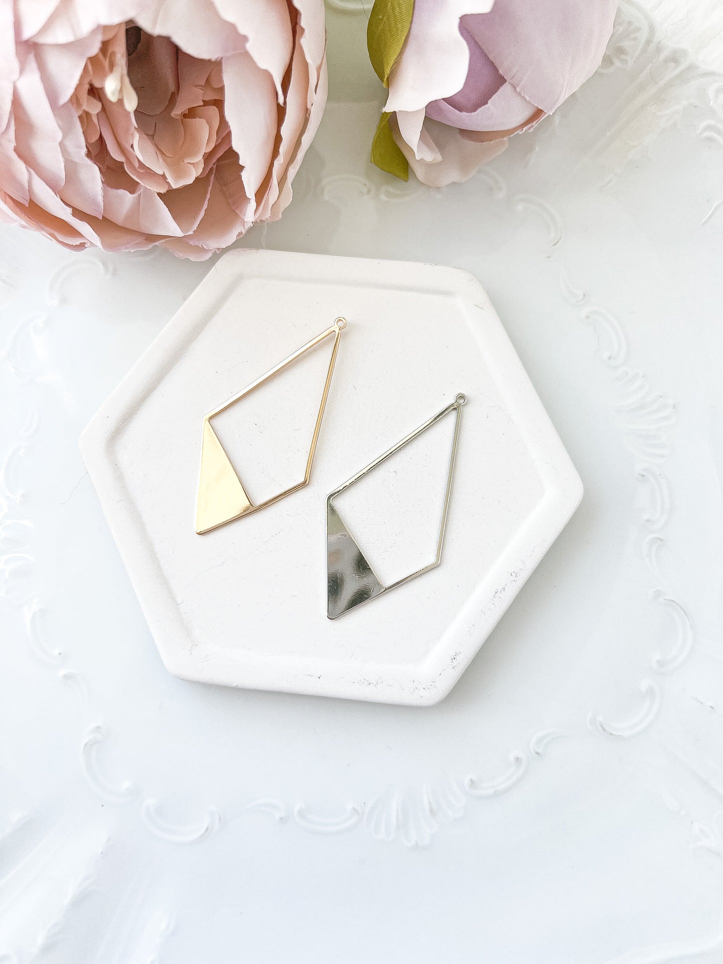Diamond Slice Bezel Charm (10 PIECES) - February Launch