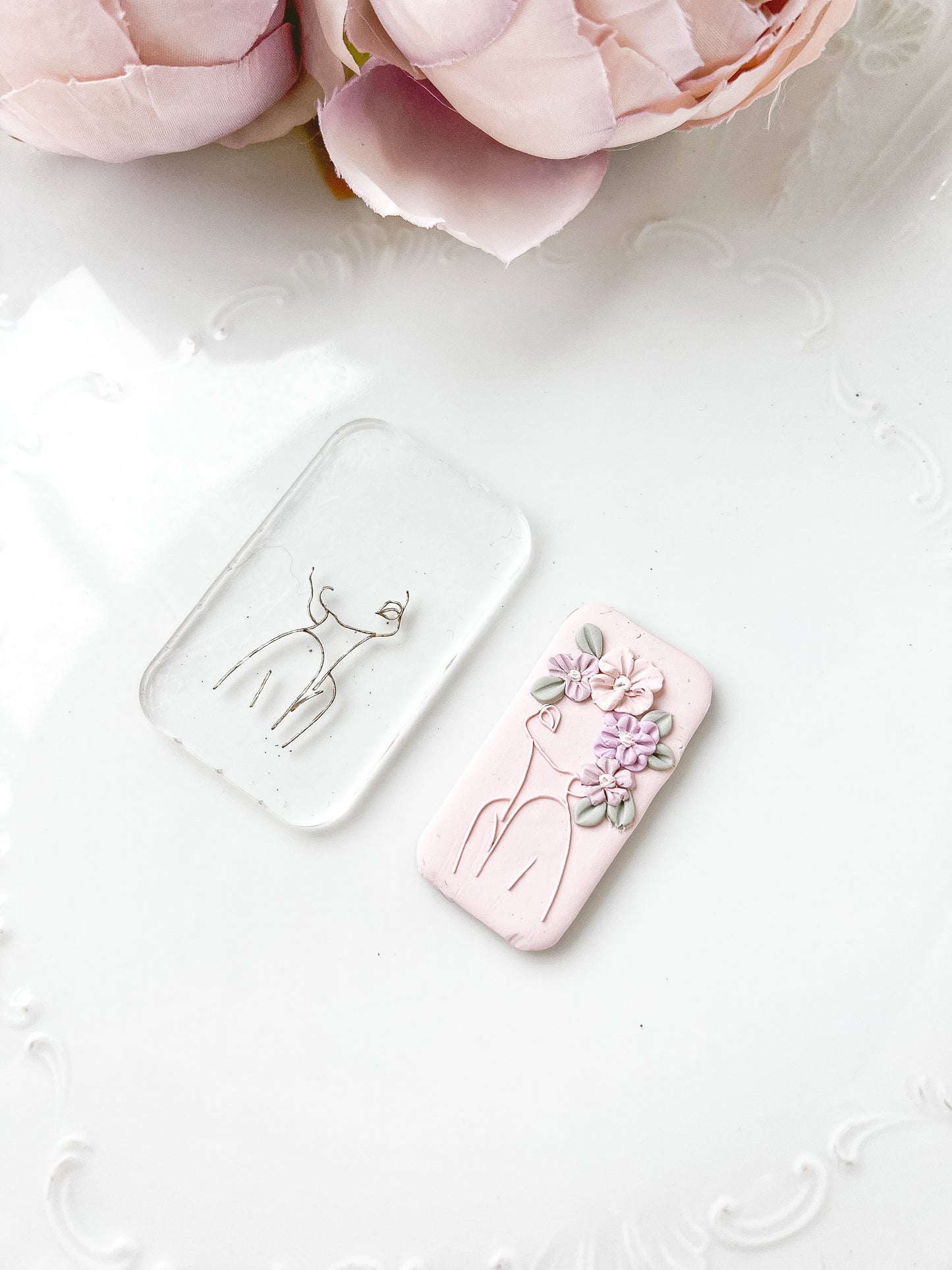 Over Stimulated Silhouette Female Acrylic Tile - February Launch