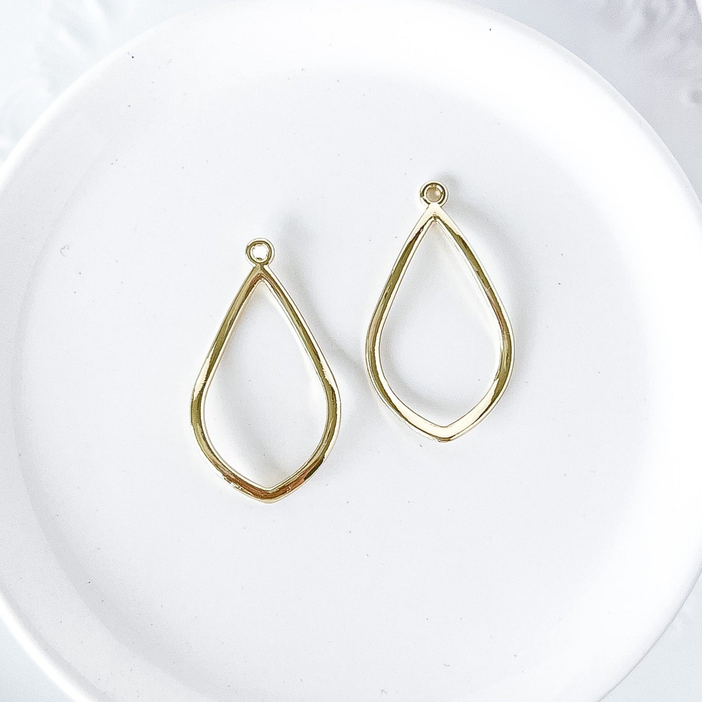 Teardrop Bezel Charm - 10 PIECES - March Launch
