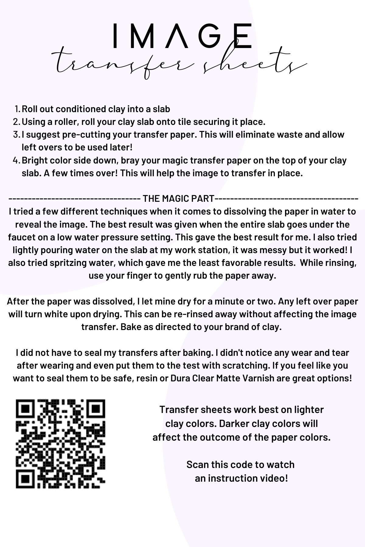 COLOR - Birth Month Transfer Paper (12 Sheets) - February Launch